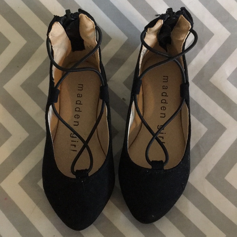 Madden Girl Black Ballet Flats